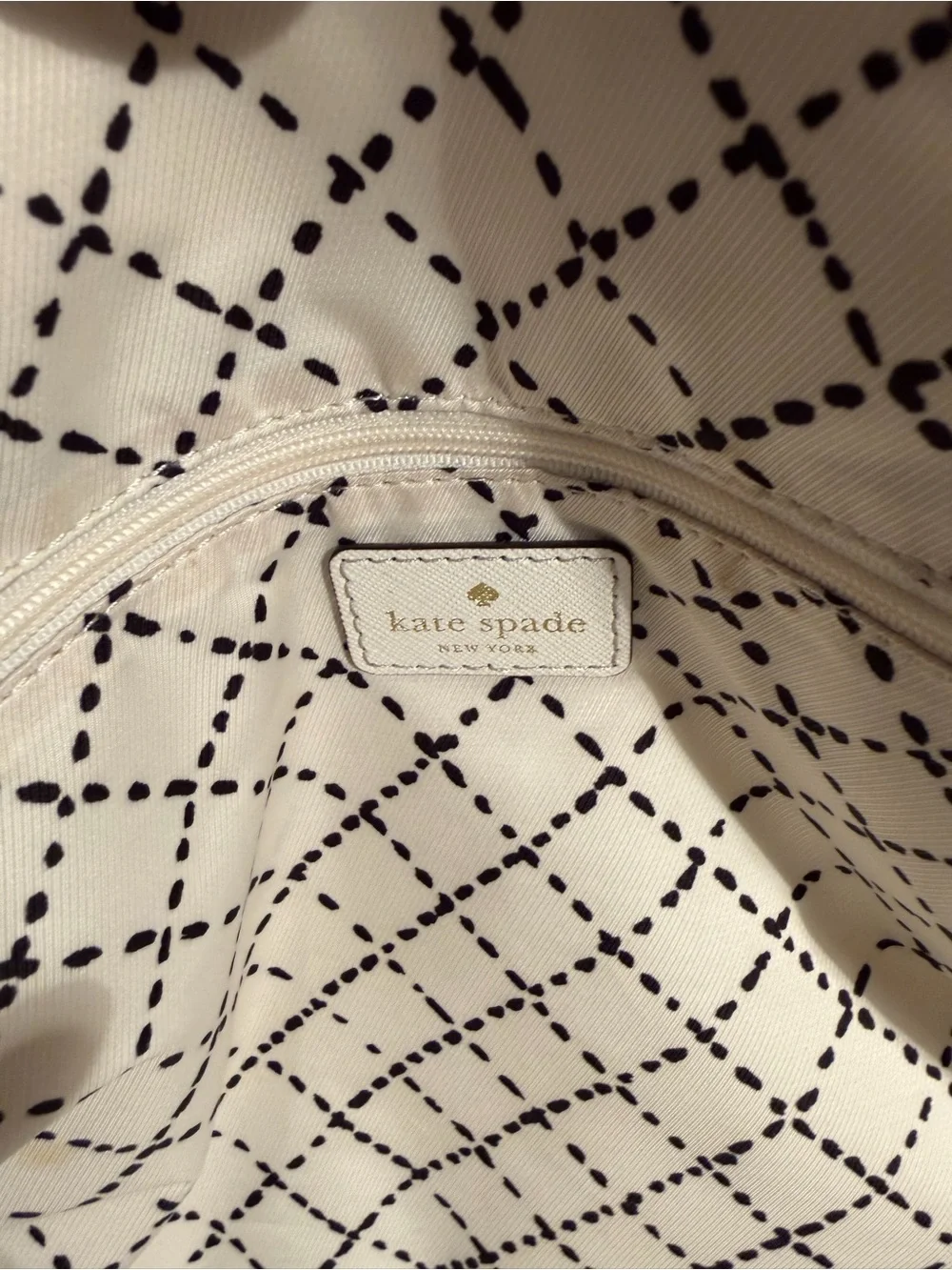 White Kate Spade New York Newbury Lane Leather Large Tote